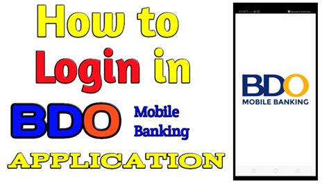 bdo mobile banking login|Iba pa.
